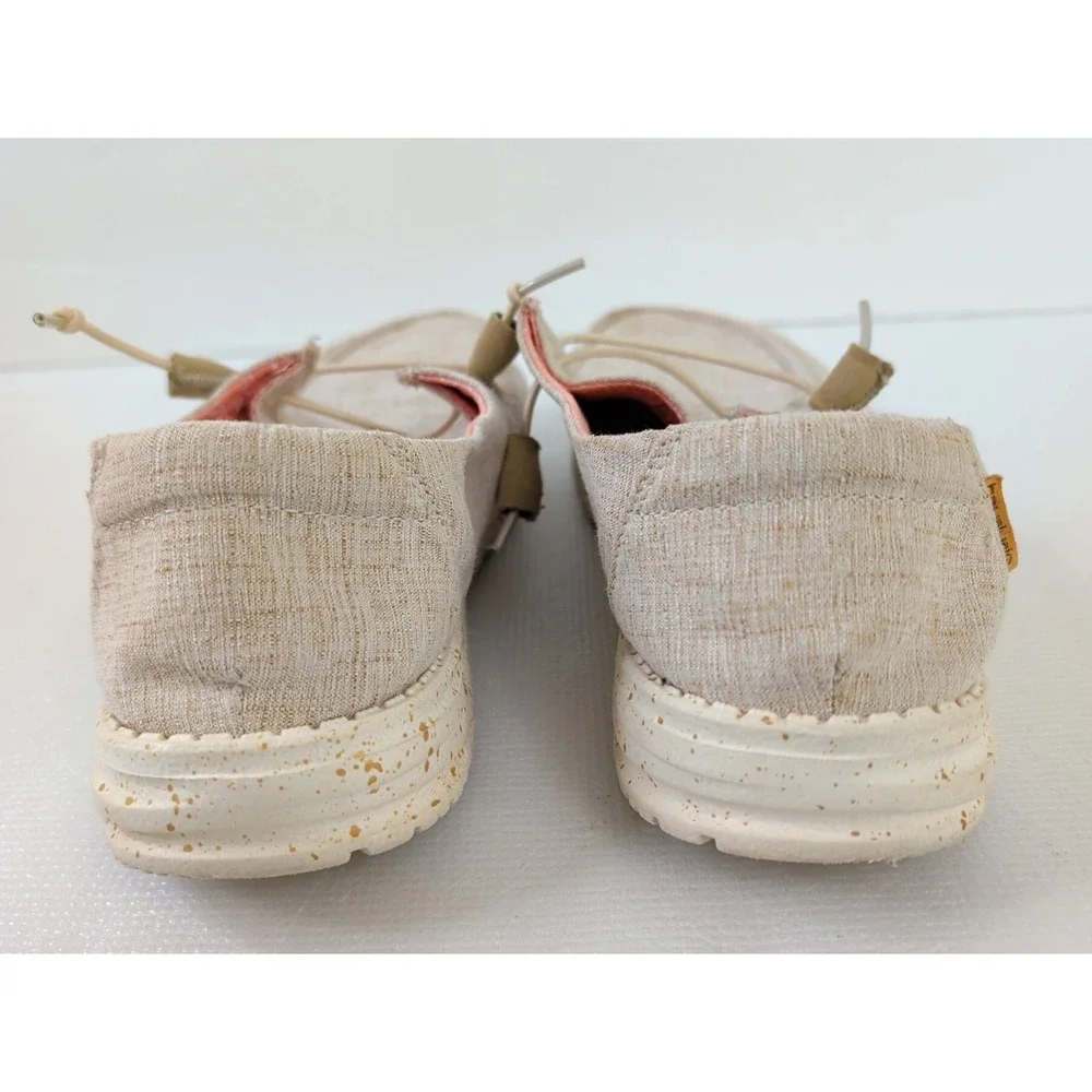 Hey Dude Wendy Slip On Shoe Loafer Womens 9 Beige Casual Lightweight‎ Beachy